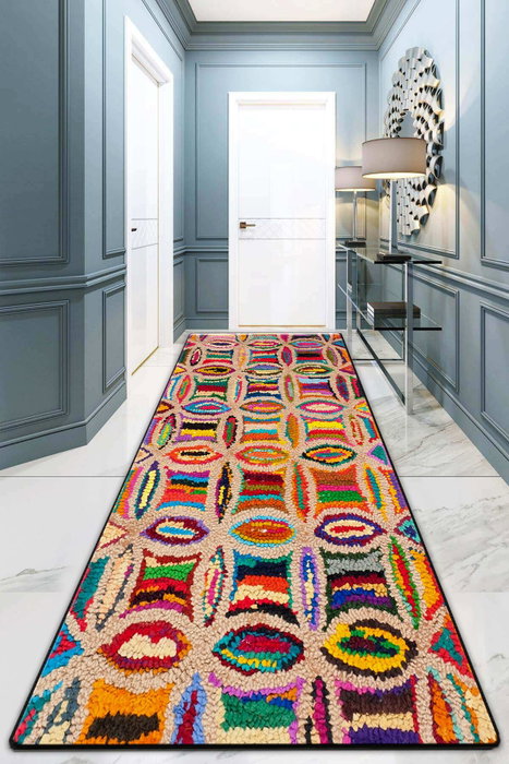 Conceptum Alfombra de Pasillo Circulo Djt Multicolor 80 x 300 cm Conceptum Alfombra de Pasillo Circulo Djt Multicolor 80 x 300 cm